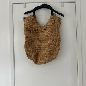 Banana Republic Woven Rattan Tote Bag